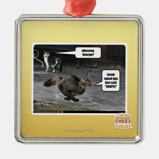 Ornamento De Metal whassup, George? (Frente)