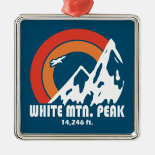 Ornamento De Metal White Mountain Peak California Sun Eagle