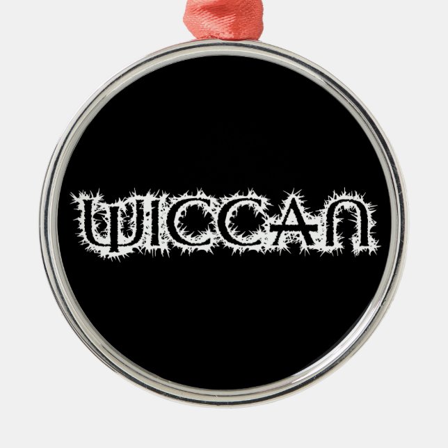 Ornamento De Metal Wiccano (Frente)