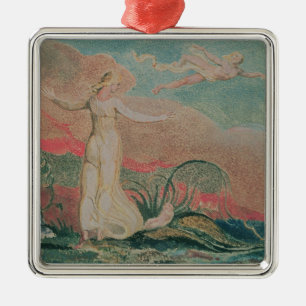Ornamento De Metal William Blake   o livro de Thel; Placa 4 Thel
