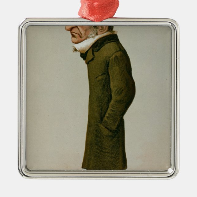 Ornamento De Metal William Ewart Gladstone (Frente)