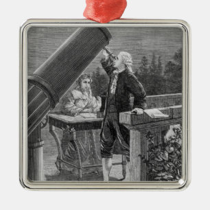 Ornamento De Metal William Herschel descobre o planeta Uranus