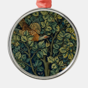 Ornamento De Metal William Morris Pheasant Bird Tree Woodland