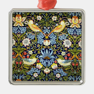 Ornamento De Metal William Morris: Strawberry Thief Vintage design,