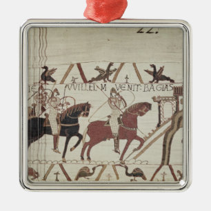 Ornamento De Metal William o conquistador chega em Bayeux