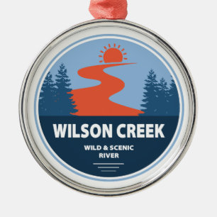 Ornamento De Metal Wilson Creek Wild E Scenic River Carolina Do Norte