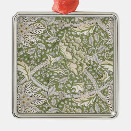 Ornamento De Metal Windrush Pattern (por William Morris)