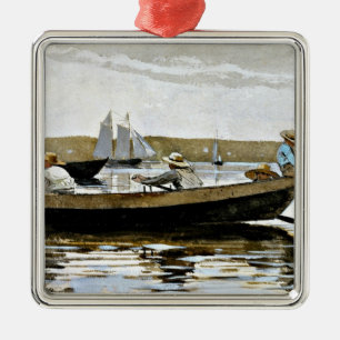 Ornamento De Metal Winslow Homer - Meninos em uma Secagem