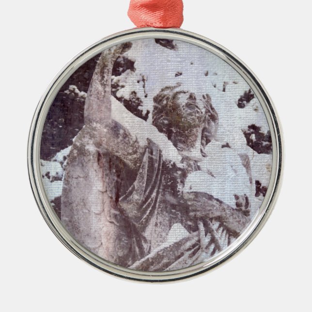 Ornamento De Metal Winter Angel (Frente)