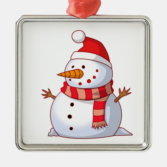 ORNAMENTO DE METAL WINTER SNOWMAN (Frente)