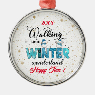 Ornamento De Metal Winter Wonderland Customize