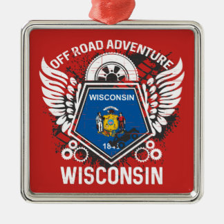 Ornamento De Metal Wisconsin Off Road Adventure 4x4 Trail Muding