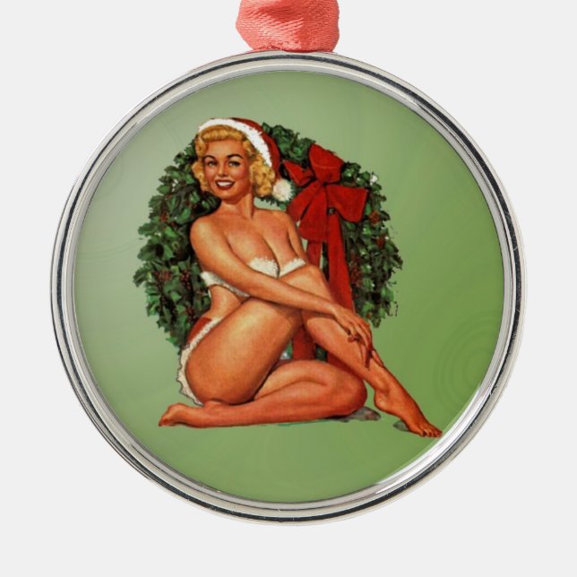 Ornamento De Metal Wish Wreath de Natal (Frente)