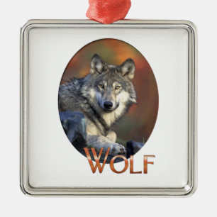 Ornamento De Metal Wolf Lovers Art