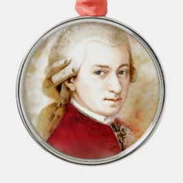 Ornamento De Metal Wolfgang Amadeus Mozart im Aquarell Stil