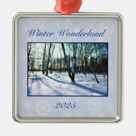 Ornamento De Metal "Wonderland de inverno" 2025 Ornament