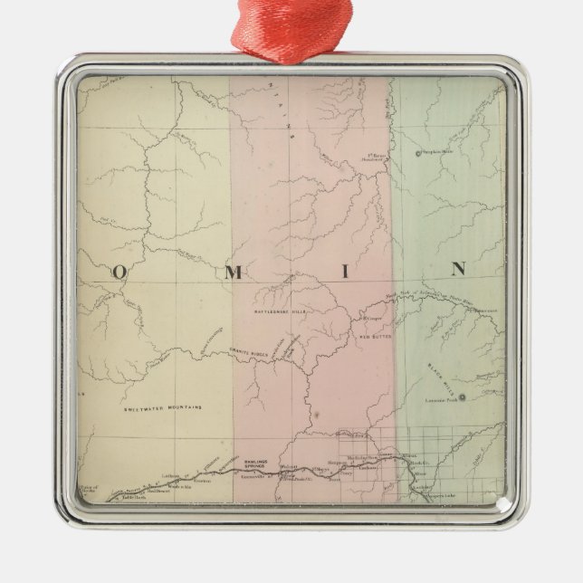 Ornamento De Metal Wyoming (Frente)