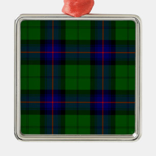 Ornamento De Metal Xadrez do verde azul do tartan do clã de Armstron
