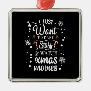 Ornamento De Metal Xmas Eu Só Quero Assar