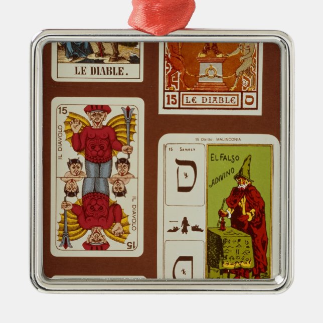 Ornamento De Metal XV o diabo (Frente)