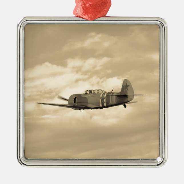 Ornamento De Metal Yak 11 em Voo (Frente)
