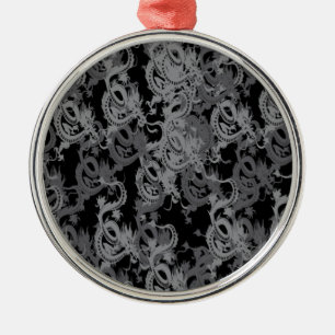 Ornamento De Metal Yang Dragon chinês