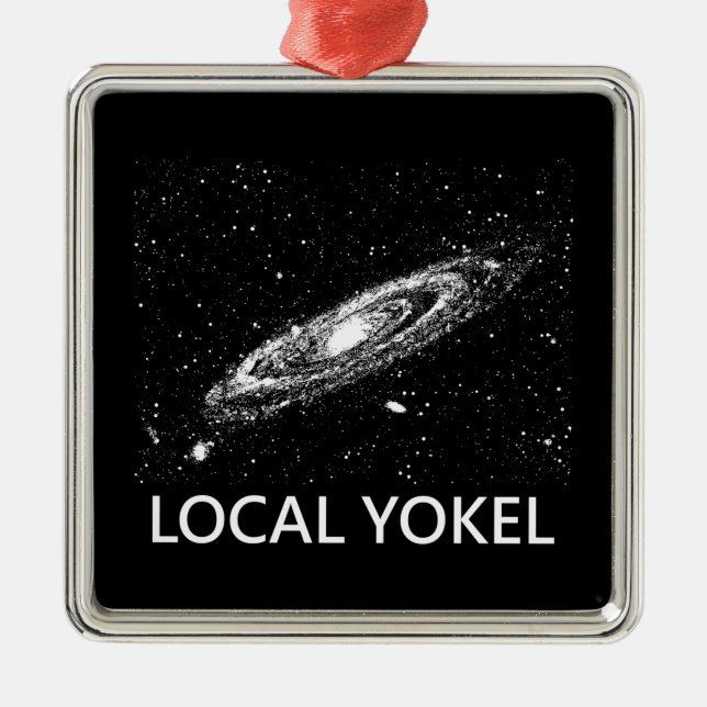 Ornamento De Metal Yokel local (Frente)