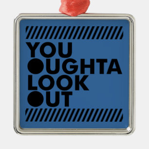 Ornamento De Metal YOLO com cuidado
