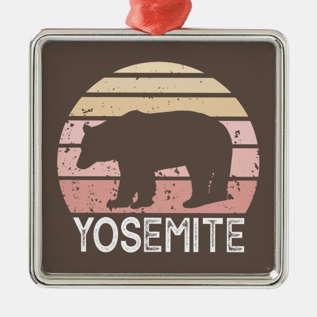 Ornamento De Metal Yosemite Bear (Frente)