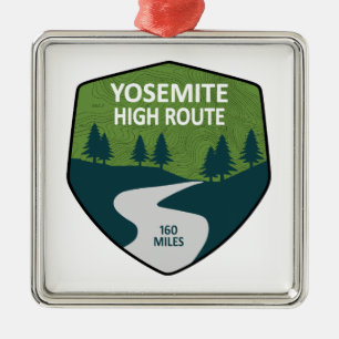 Ornamento De Metal Yosemite High Route