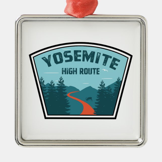Ornamento De Metal Yosemite High Route (Frente)