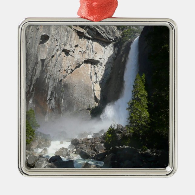 Ornamento De Metal Yosemite Lower Falls do Parque Nacional de Yosemit (Frente)