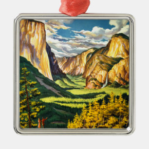 Ornamento De Metal Yosemite National Park California Viagem Art