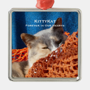 Ornamento De Metal YOUR Cat or Dog PHOTO Personalized Premium Memory