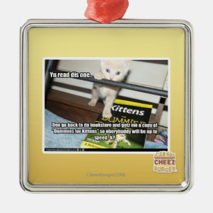 Ornamento De Metal Yu dis vermelho um.