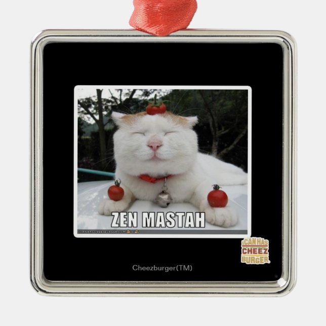 Ornamento De Metal Zen Mastah (Frente)