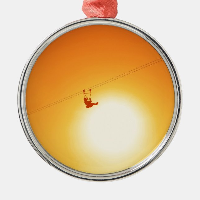 Ornamento De Metal zipline (Frente)