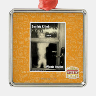 Ornamento De Metal Zombi Kitteh