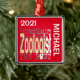Ornamento De Metal Zoólogo Extraordinário PERSONALIZADO