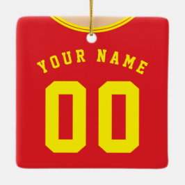 Ornamento de Modelo de Futebol de Jersey, Stripes