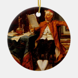 Ornamento de Natais vintages de Cotação de Livro P