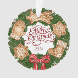 Ornamento de Natal de Feliz Minimalista