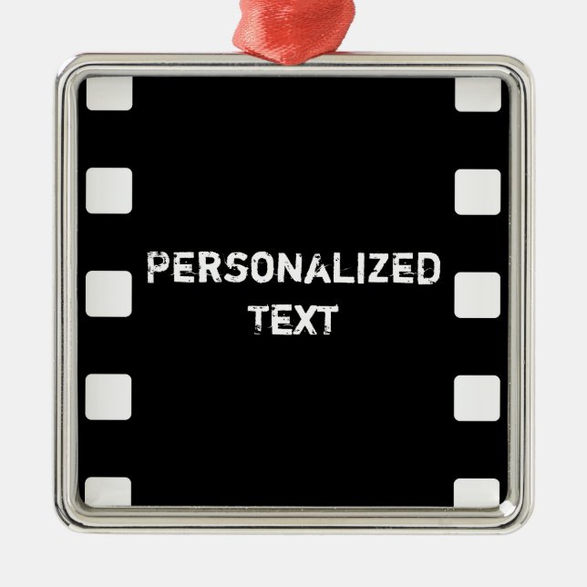 Ornamento de Nomes Personalizados de Filme/Faixa d (Frente)