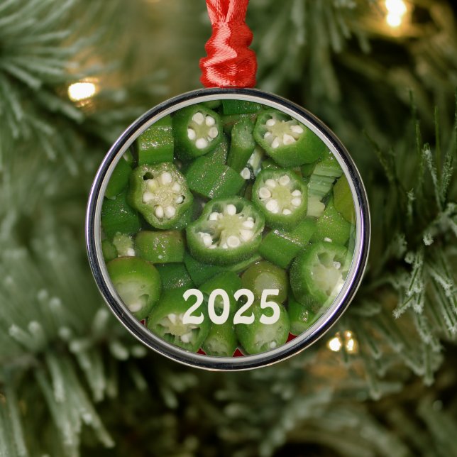 Ornamento de Okra cozido fatiado (Árvore)