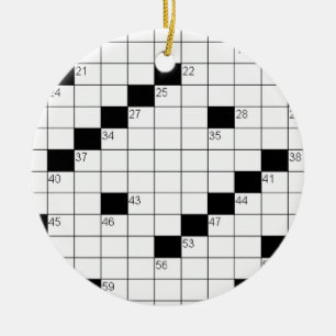 Ornamento de Palavras Cruzadas