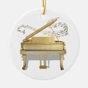 Ornamento de Piano de ouro