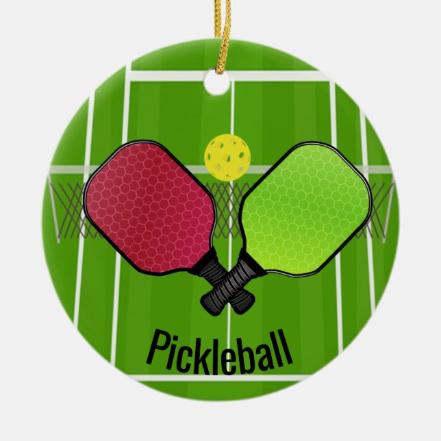 Ornamento de Pickleball (Frente)