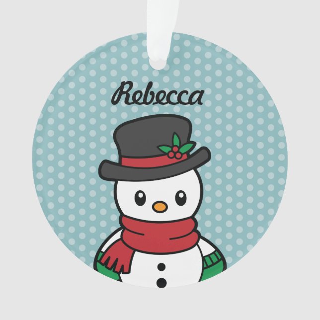 Ornamento de Polos de Neve Cuta (Frente)