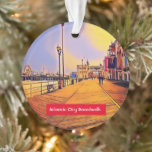 Ornamento de Pop de Arte da Atlantic City Beach<br><div class="desc">Apesar de eu ter sido nascer no NJ, há muitos anos, lol, o fim de semana do Dia Memorial 2010 foi a minha primeira visita à famosa Cidade Atlântica. Eu experimentei muitas emoções diferentes descendo White Horse Pike, Absecon, NJ em direção a Atlantic City; entusiasmo de ver a Fazenda de...</div>
