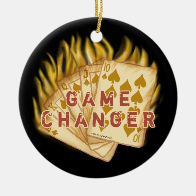 Ornamento de pôquer do Game Changer (Frente)